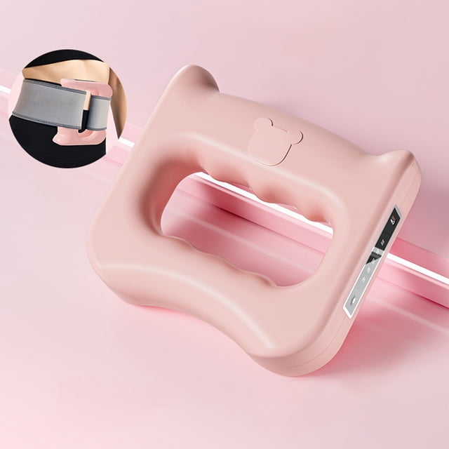 High-Frequency Percussion Fascia Massage Ring Handheld Belt Muscle Relaxation Tool Portable Massager Rechargeable Deep Tissue Vibration Body Massager in White Blue Pink
