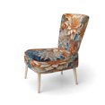 thumbnail image 3 of Designart "Jaune Beige Abstrait Fractal Euphony Infini" Chaise d'Appoint Moderne Rembourrée - Fauteuil Moderne pour Salon, 3 of 7