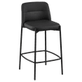 thumbnail image 1 of Bouclair Tabouret de Bar en Similicuir Noir et Métal, 1 of 9