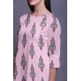 thumbnail image 4 of Bimba Kurtis Droits pour Femmes Longue Robe Kurti Imprimée Haut Indien à Manches 3/4, 4 of 6