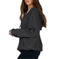 thumbnail image 4 of Veste à Capuche Décontractée à Manches Longues pour Femmes Zip Outwear Couleur Unie avec Poches Sweat Automne, 4 of 9