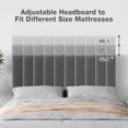 thumbnail image 4 of Full Adjustable Headboard and Wooden Slats Support, Upholstered Bed Frame with 4 Storage Drawers, No Box Spring Needed, Easy to Assemble, Bedroom, Grey, 4 of 7