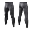 thumbnail image 4 of KIHOUT Compression Pants Men Running Tights Leggings Athletic Workout Gym Basketball Training Base Pants, 4 of 6