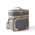 thumbnail image 2 of Bento Lunch Bag Thermal Lunch Bag, Lunch Bag Women Insulated, Teacher Lunch Bags for Women, Stylish Lunch Bags Boys Lunch Bag, Gray, 2 of 6