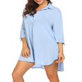 thumbnail image 3 of MesaSe Robe Courte de Plage pour Femmes, Cache-Maillot, Hauts Tuniques de Bikini, Robe de Maillot de Bain, Violet Pâle, m, 3 of 6