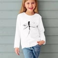 thumbnail image 5 of T-shirts à Manches Longues pour Filles, Col Rond, Imprimé Libellule, en Coton, T-Shirts Décontractés d'Automne et de Printemps, T-Shirts Graphiques Basiques pour Enfants (9 Ans, Blanc), 5 of 5
