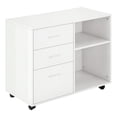 thumbnail image 1 of HOMCOM Printer Stand Mobile Printer Table W/ Storage Wheels White, 1 of 10
