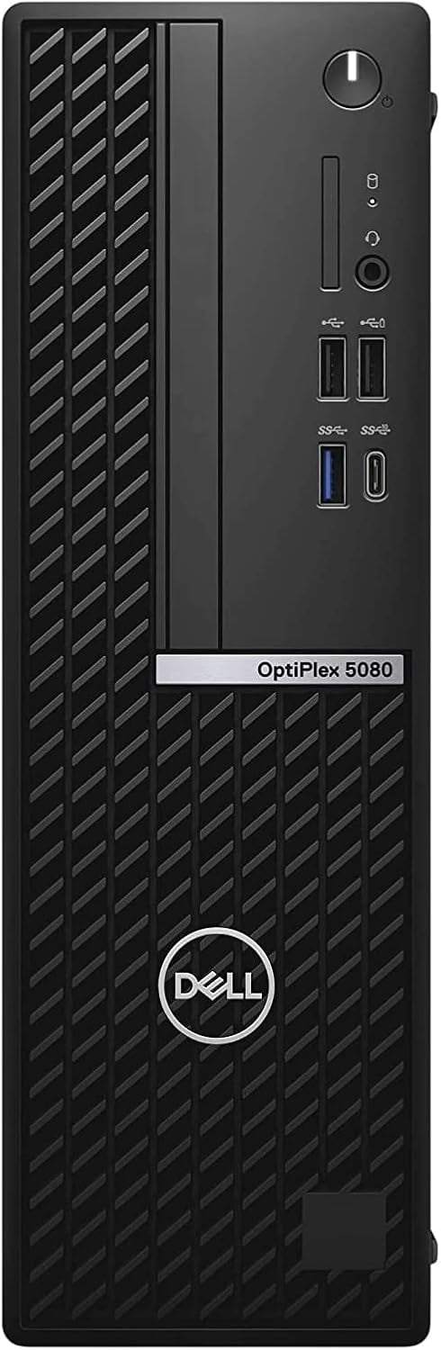 Dell OptiPlex 5080 SFF Desktop Computer, Intel Core i5-10500, 16GB DDR4 RAM, 256GB NVMe SSD, Wireless Keyboard & Mouse, Windows 11 Pro.
