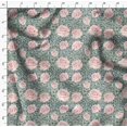 thumbnail image 4 of Soimoi Moss Georgette Fabric Peony Floral Printed Craft Fabric by The Yard 42 Inch Wide, 4 of 6