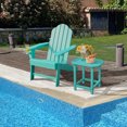 thumbnail image 2 of Costway Patio Adirondack Chair Weather Resistant Garden Deck W/Cup Holder Turquoise, 2 of 7