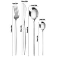 thumbnail image 4 of TopLLC Stainless Steel Knife And Fork 24 Piece Tableware Set Gift Box Titanium Gold Plated Western Spoon Cutlery Kits, 4 of 7