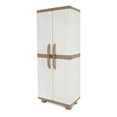 thumbnail image 1 of Homeplast Electra Adjustable 4-Shelf Garage Storage Cabinet Organizer, Beige & White, 1 of 12