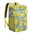 thumbnail image 1 of Floral Lemon Print Backpack Cooler, Insulated Leakproof Lunch Bag for Tropical and Summer Activities, 1 of 4