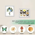 thumbnail image 4 of DEBGFS 8x10 inch Shadow Box Frame with Linen Back - Sturdy Rustic Memory Display Case of Flower Pictures Medals and More Tempered Glass,white,8" x 10", 4 of 8