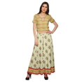 thumbnail image 1 of Moomaya Ensemble Palazzo Ample et Haut Court Santoon Imprimé Robe Ethnique pour Femmes, 1 of 1