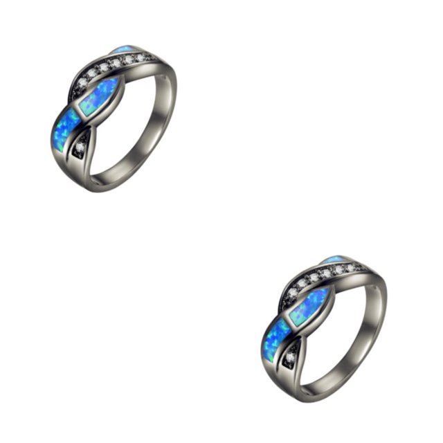 Decodeary Bague Vintage pour Femmes Adaptée à Diverses Occasions avec Cadeaux Classiques 8 2Ensemble