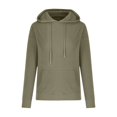 thumbnail image 3 of Swstbby Liquidation d'Automne! Hauts d'Automne pour Femmes Grande Taille, Chandail à Capuche à Manches Longues Col Rond Couleur Unie Vert Armée G, 3 of 4
