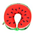 thumbnail image 1 of ITFABS U Shaped Neck Pillow Cartoon Fruit Print Memory Foam Cushion, 1 of 2