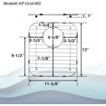 thumbnail image 4 of APPASO 11-58" Kitchen Kitchen Sink Sink Grid 2 Pcs 13" X Rack for for Bottom of Stainless Steel Protectors Single or Double Bowl, 4 of 9
