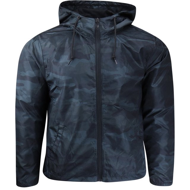 ShirtBANC Men‘s Windbreaker Jacket Hooded Lightweight Water Resistant Raincoat