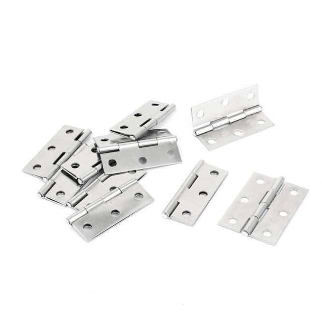 Unique Bargains 10 Pcs Vis en Acier Inoxydable Charnières de Porte d'Armoire Montées 1,8 Pieds de Long