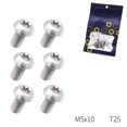 thumbnail image 1 of 6PCS TC4 Ti Alloy Disc Screws CNC T25 Disc Brake Torx Bolts 5x10mm, 1 of 8