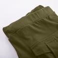 thumbnail image 3 of Womens Capri Yoga Pants Workout Joggers Drawstring Sweatpants Workout Athletic Lounge Cargo Capris Pants with Pockets, 3 of 6