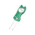 thumbnail image 1 of Golf Pitch Divot Repair Switchblade Ball Marker Ball Marker Groove Cleaner Green, 1 of 8