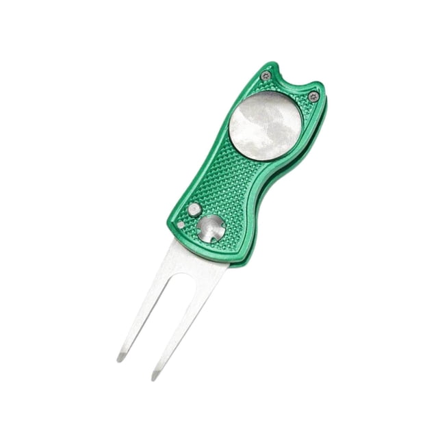 Golf Pitch Divot Repair Switchblade Ball Marker Ball Marker Groove Cleaner Green