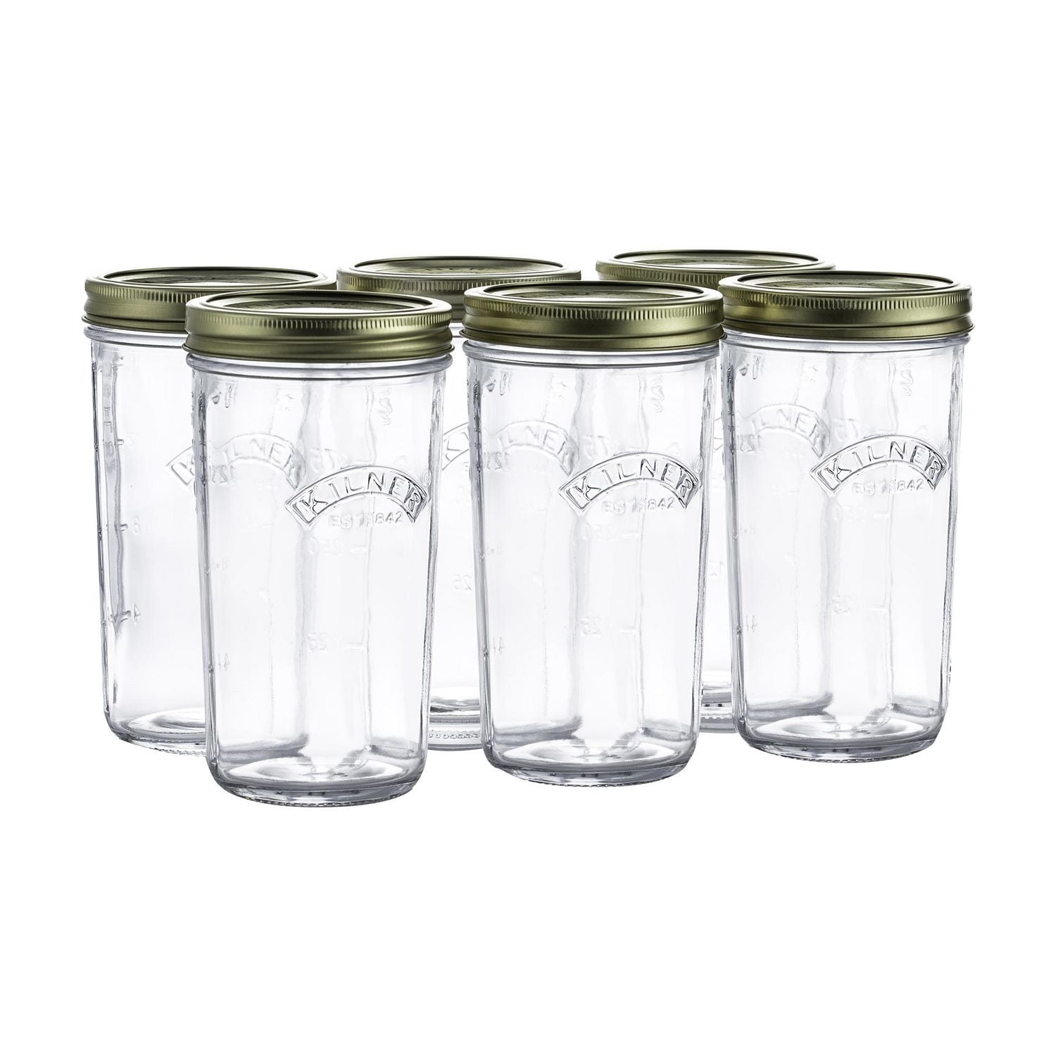 Kilner Pots Mason en verre à ouverture large avec couvercles scellés, 500ml