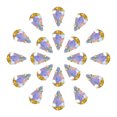thumbnail image 1 of Unique Bargains 20Pack Teardrop Sew on Rhinestone - 13x8mm Glass Teardrop Crystal Rhinestones in Gold Prong Setting (AB Color), 1 of 7