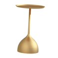 thumbnail image 2 of DOLITY Petite Table d'Appoint Ronde Ornement Table Basse pour Balcon Intérieur Salon Or, 2 of 9