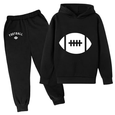 Ensemble de Survêtement pour Garçons avec Chandail à Capuchon et Pantalon de Survêtement Tenue Confortable pour Enfants à Enfiler pour Jeu Actif et Tenue Décontractée