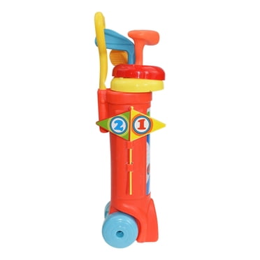Golf Clubs Set Learning Toy Parent-Child Interaction Sport Red