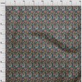 thumbnail image 3 of oneOone Tissu Polyester Spandex Bleu Marine à Fleurs Tissu pour Robe Tissu Imprimé Tissu au Mètre 56 Pouces de Large, 3 of 4