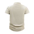 thumbnail image 3 of LSLJS Mens Mode Casual Shorts à Fermeture Éclair Stand Up Collar Col Rond Pull Tops, Mens Shirts Vêtements d'Été, 3 of 3