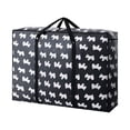 thumbnail image 2 of Organisateur de Sacs de Rangement Très Grand, Sacs de Rangement Réutilisables avec Poignées et Fermetures Éclair Robustes, Sac de Déménagement Lavable Ultra Résistant, Organisateur pour Garde-Robe et sous le Lit pour Literie, Couverture, 2 of 2
