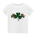 thumbnail image 1 of Chemises pour Filles Tout-Petits Enfants Garçons Filles Mignon Col Rond Imprimé Manches Courtes Haut, 1 of 1