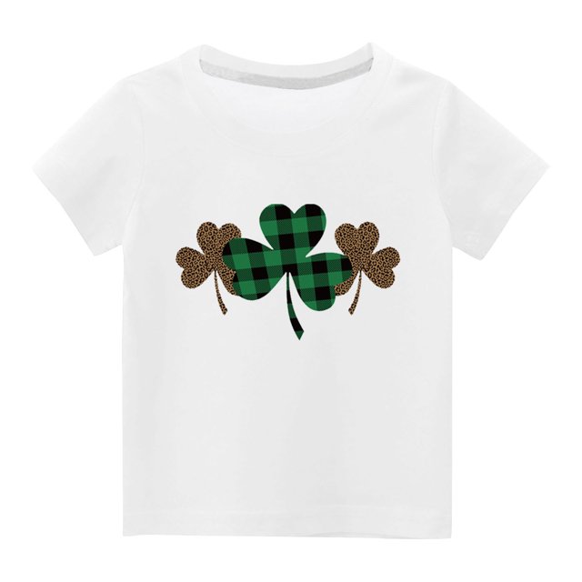 Chemises pour Filles Tout-Petits Enfants Garçons Filles Mignon Col Rond Imprimé Manches Courtes Haut