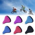 thumbnail image 3 of Bicycle Comfort Saddle Cover Soft Breathable Bike Saddle Cushion Cover Rose Red, 3 of 9