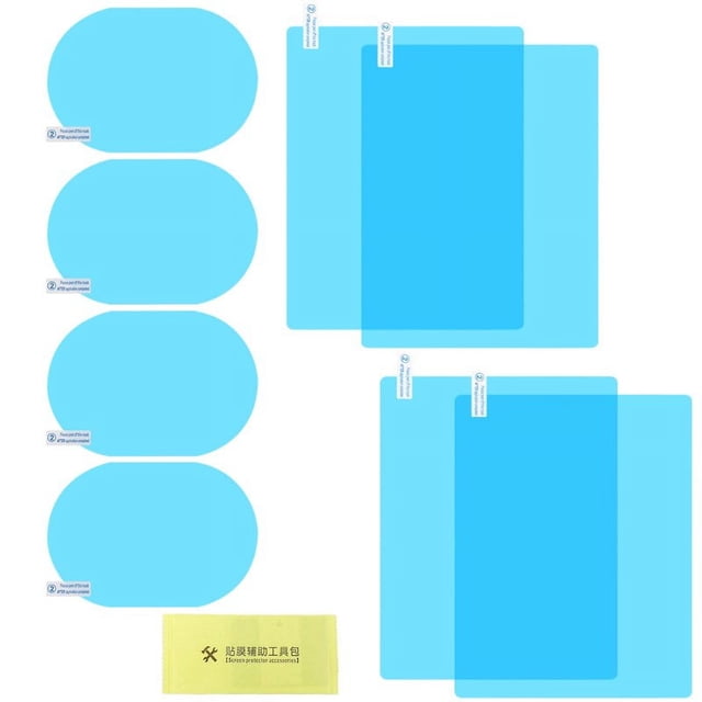 8Pcs Anti Fog Film Car Rear View Mirror Waterproof Film Protective Film Anti Glare Rain-Proof Anti Water Mist