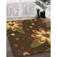 thumbnail image 3 of Ahgly Company Tapis Rectangulaire Lavable en Machine Rouge Nuit, 8 Pieds x 10 Pieds, 3 of 7