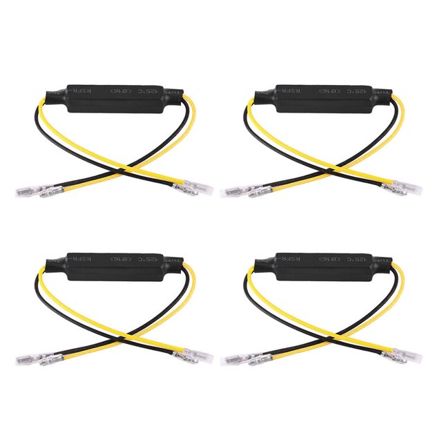 fastboy 4 Pcs Résistance de Charge à DEL pour Installation Facile Tension 12V en Matériaux Accessoires de Moto 1 Pcs