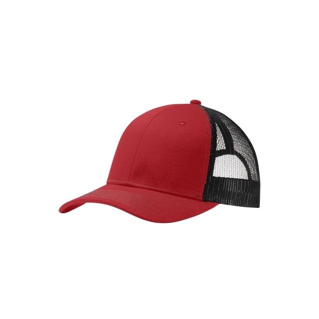 Top Headwear Casquette Trucker Snapback - Rouge Flamme/noir