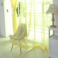 thumbnail image 1 of TIMIFIS Home Decor 2 PCS Pure Color Tulle Door Window Curtain Drape Panel Sheer Scarf Valances BK Decor - Fall, 1 of 2