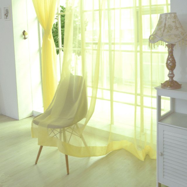 TIMIFIS Home Decor 2 PCS Pure Color Tulle Door Window Curtain Drape Panel Sheer Scarf Valances BK Decor - Fall