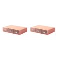 thumbnail image 3 of fastboy Neat And Tidy Storage Box - plify Life With Organized Storage Multilayer Stackable Desk Organizer pink 3 drawer 2Set, 3 of 6