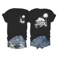 thumbnail image 3 of LUOGENLI T-shirts pour Femme pour Femmes T-Shirt Décontracté à Imprimé de Lettres Col Rond Manches Courtes T-Shirt Haut 4TG T-shirts pour Femmes T-shirts Graphiques T-shirts de la Saint-Valentin pour Femmes T-shirts Graphiques Pâques Noir TTTG, 3 of 3