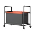 thumbnail image 1 of Black Rolling Storage Cart On Wheels With Handle Large Capacity Organizer For Shoes Clothes Toys Reusable Pouches Drawer Design Movable Tote For Home Office U-956 Black, 1 of 6