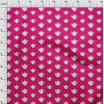 thumbnail image 4 of oneOone Georgette Viscose Fuschia Pink Fabric Tea Kettle Craft Projects Decor Fabric Printed By The Yard 42 Inch Wide-9D, 4 of 4